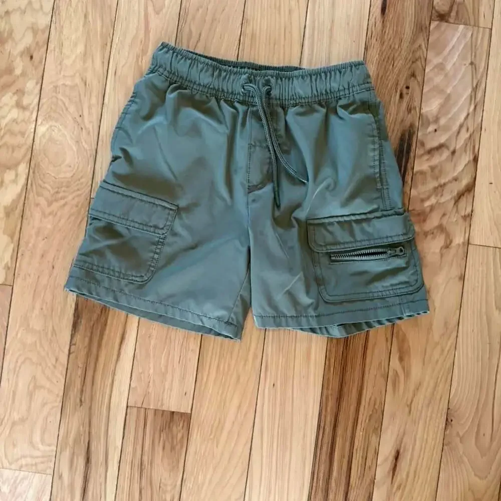 Cat & Jack Kids Olive Cargo Shorts Size M 8